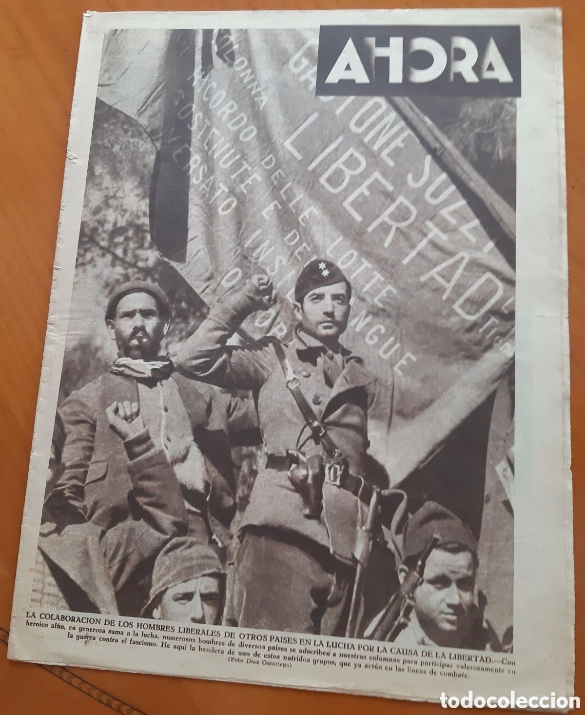 Collectionnisme de Revues et Journaux: Guerra civil. Peri&oacute;dico Ahora. 16.XI. 1936. Original y completo