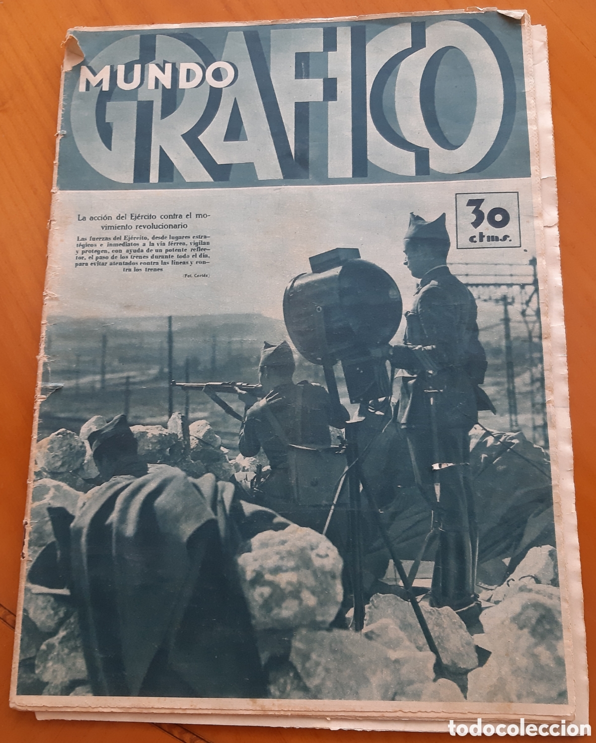 Coleccionismo de Revistas y Peri&oacute;dicos: Revista ilustrada Mundo Gr&aacute;fico. 17.X.1934. La revoluci&oacute;n de octubre. Original y completa