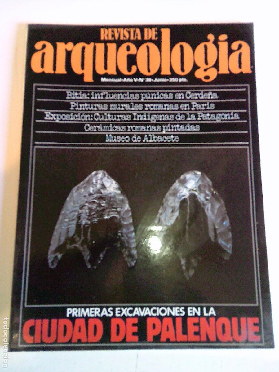 Coleccionismo de Revistas y Peri&oacute;dicos: Revista de Arqueolog&iacute;a n&ordm; 38 ciudad Palenque,Cerde&ntilde;a, Patagonia, Museo Albacetea