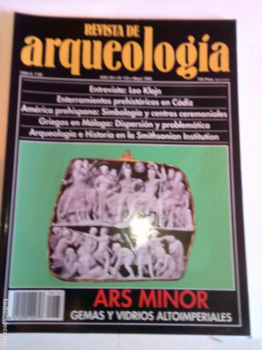 Coleccionismo de Revistas y Peri&oacute;dicos: Revista de Arqueolog&iacute;a n&ordm; 133 Ars Minor,Enterramientos prehist&oacute;ricos en C&aacute;diz