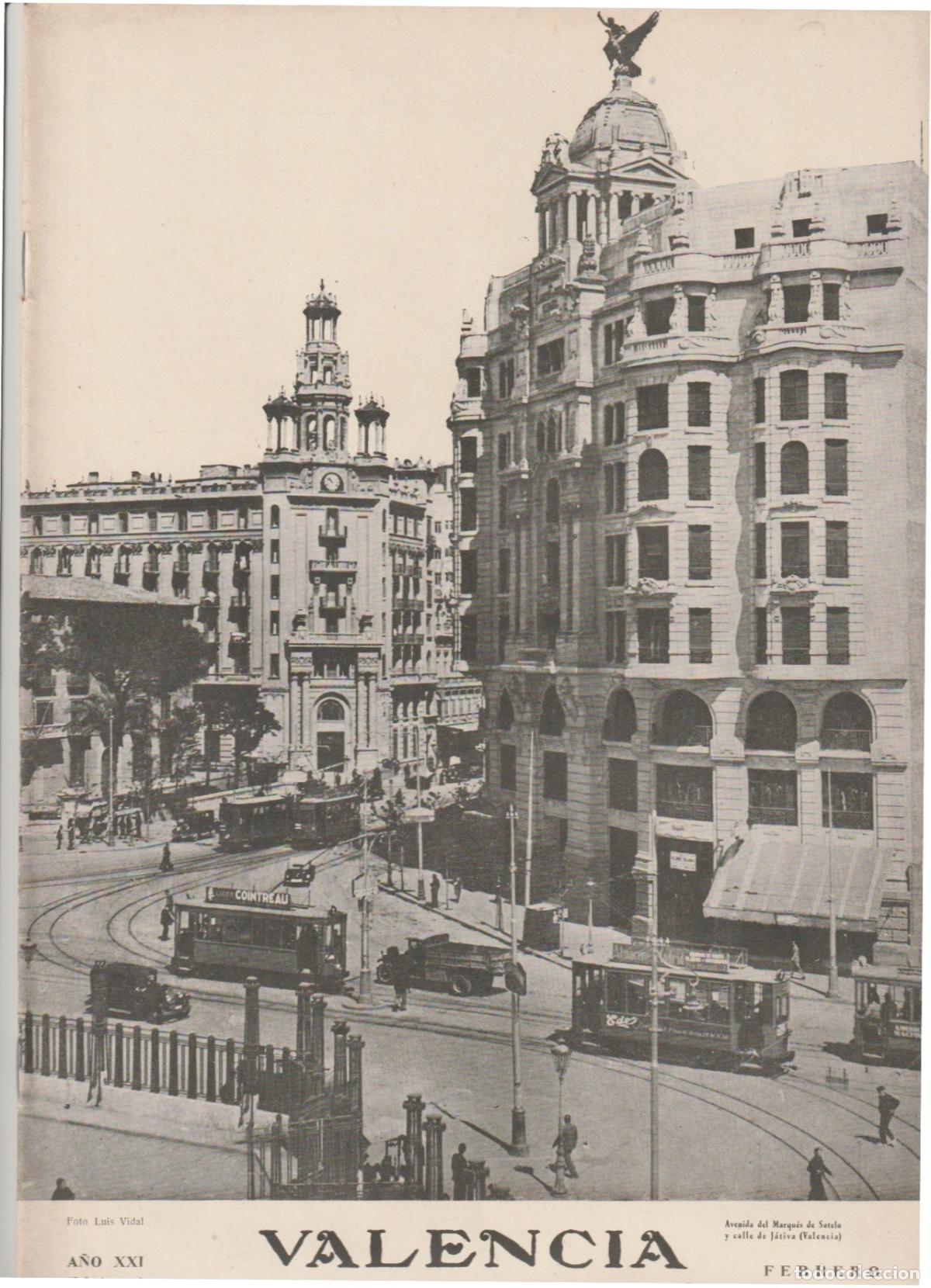 Coleccionismo de Revistas y Peri&oacute;dicos: Antigua revista VALENCIA ATRACCI&Oacute;N - 1946 * CASA FR&Iacute;GOLAS *CASIMIRO ESCRIBA * CORTES DE PALL&Aacute;S *