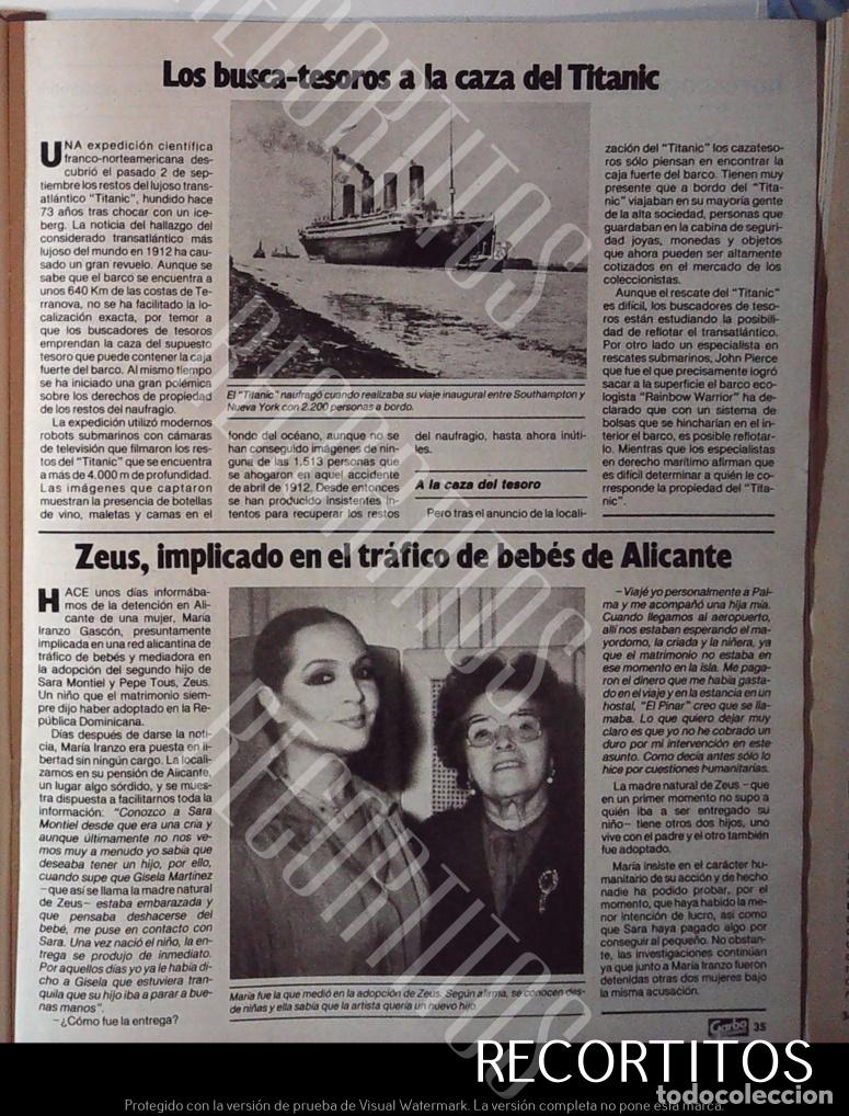 Coleccionismo de Revistas y Peri&oacute;dicos: SARA MONTIEL EL TITANIC ZEUS
