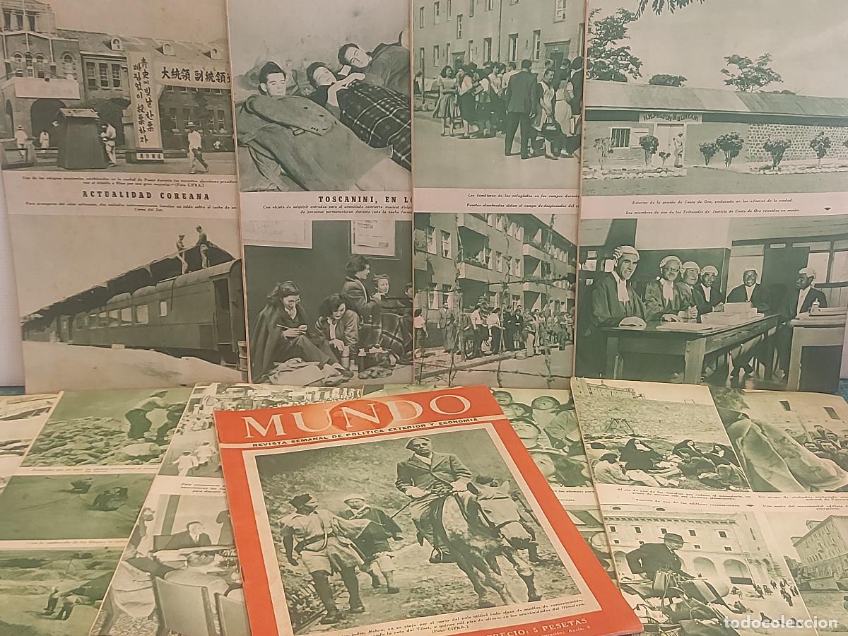 Coleccionismo de Revistas y Peri&oacute;dicos: REVISTA MUNDO / POL&Iacute;TICA EXTERIOR Y ECONOM&Iacute;A / A&Ntilde;O 1952 / LOTE DE 10 / ENV&Iacute;O INCLUIDO !!