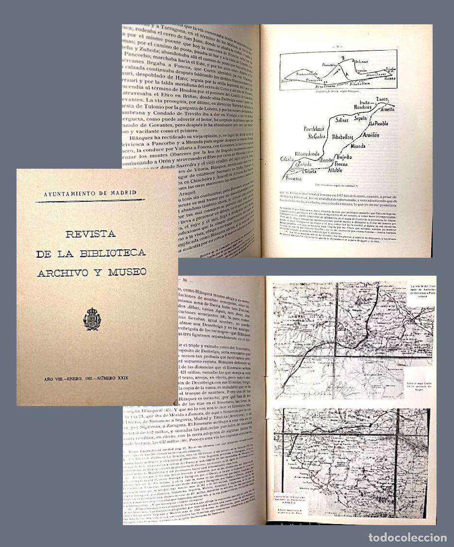 Sammeln von Zeitschriften und Zeitungen: De Briviesca a Puentelarra (Birovesca - Suessatio. Itinerario Antonino) y + art&iacute;culos. Ver Indice