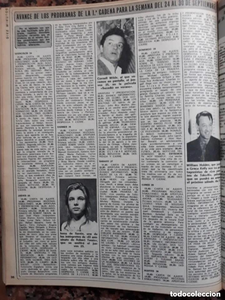 Collection Magazines and Newspapers: HOJA DE REVISTA CON -- INMA DE SANTIS - WILLIAM HOLDEN - CORNELL WILDE