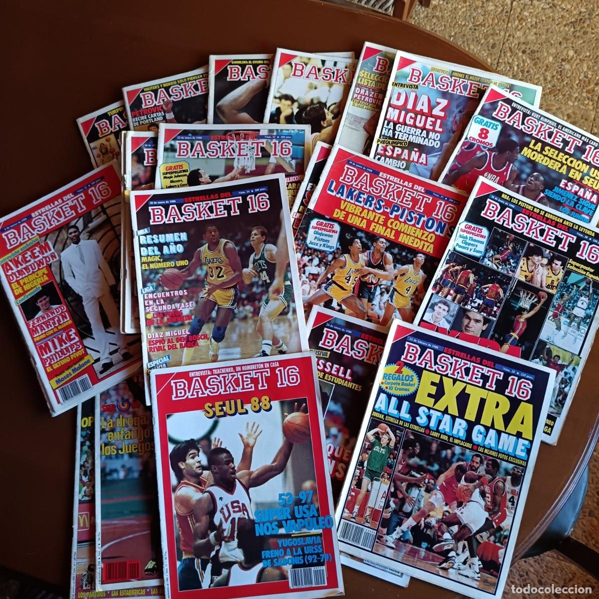 Sammeln von Zeitschriften und Zeitungen: LOTE REVISTA BASKET 16 1988