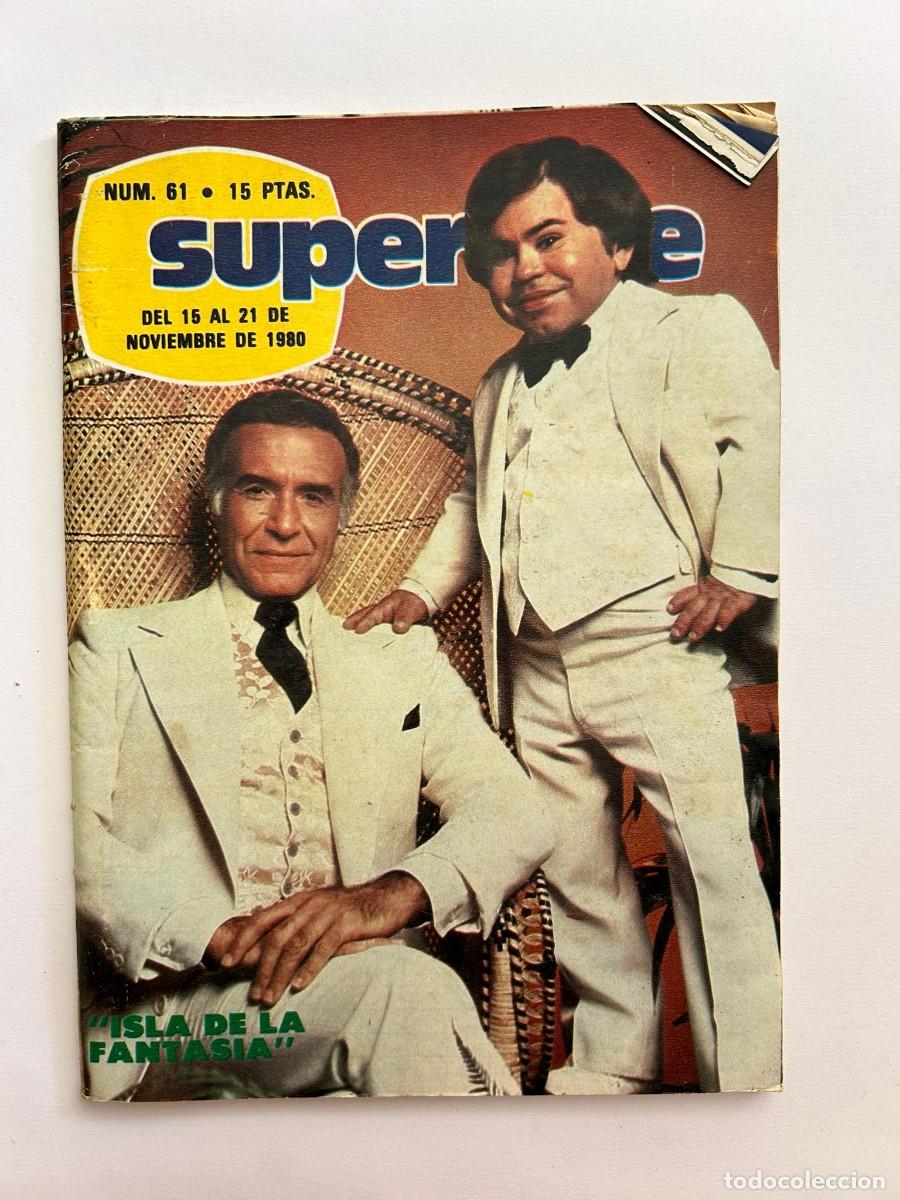Coleccionismo de Revistas y Peri&oacute;dicos: SUPERTELE N&ordm; 61 noviembre 1980 Isla de la Fantasia Ricardo Montalban - Sebastian Palomo Linares -