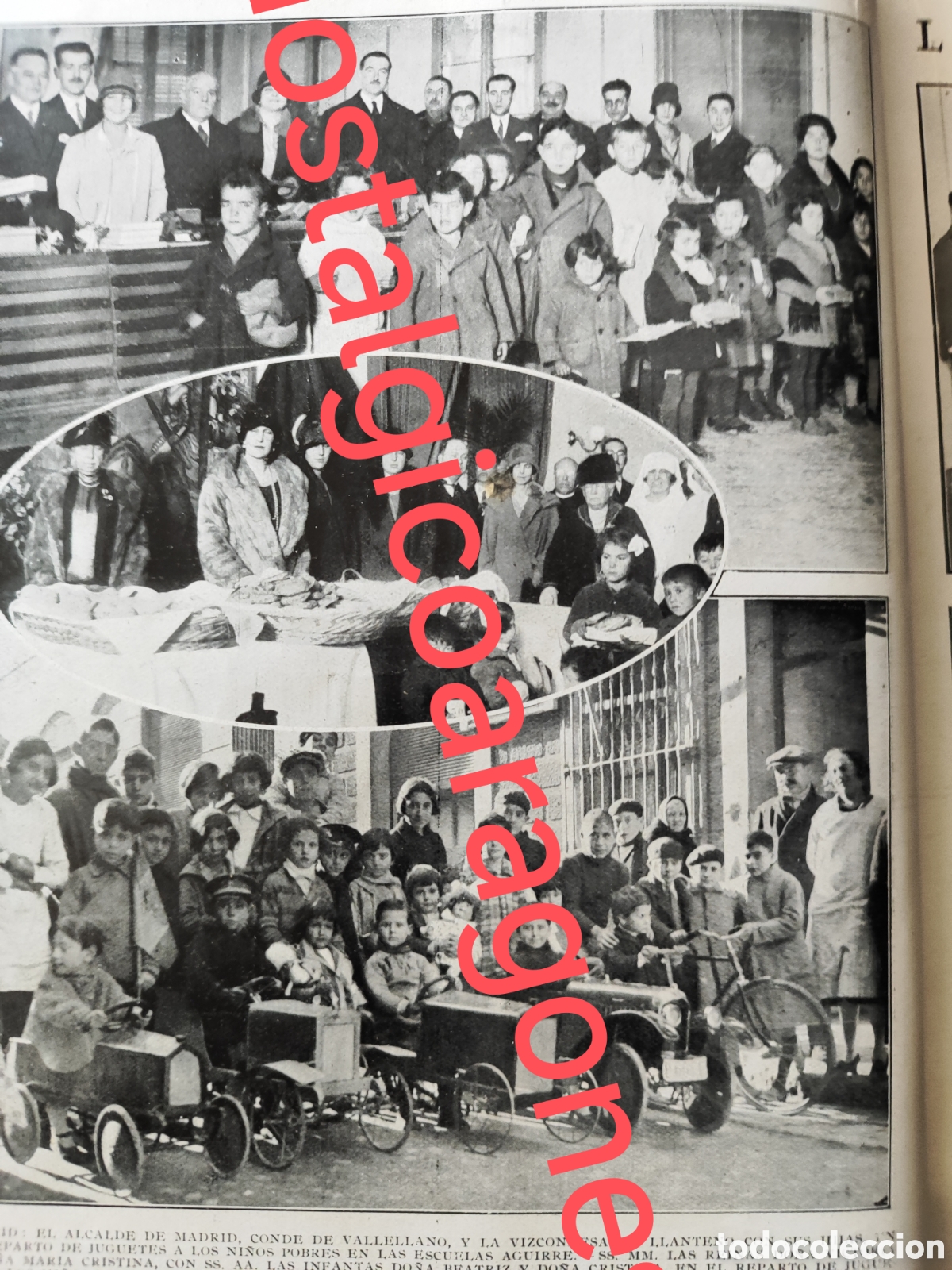 Collection Magazines and Newspapers: Madrid fiesta Reyes y Barcelona Poble Sec carrera coches juguete foto revista princ siglo XX 192B