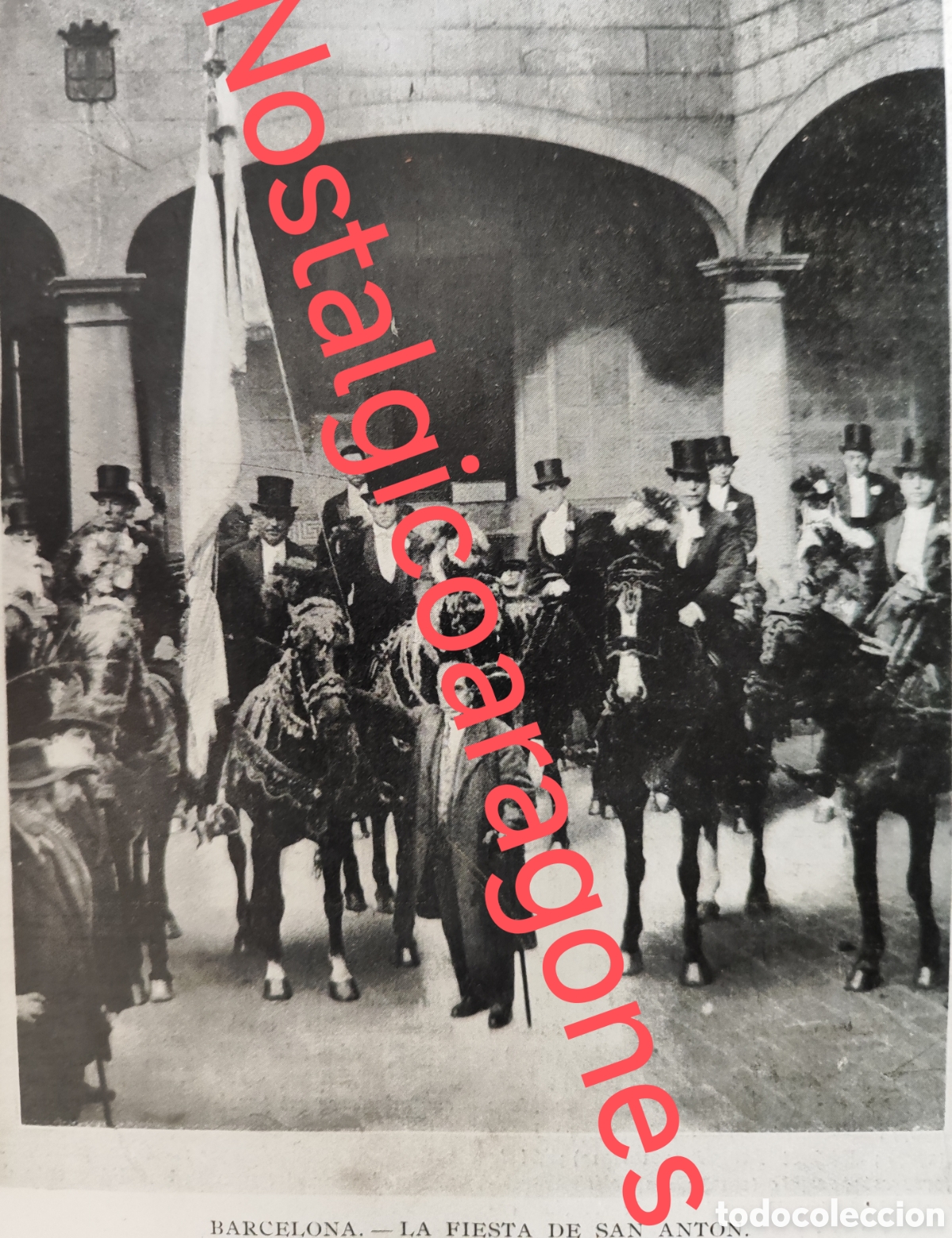Coleccionismo de Revistas y Peri&oacute;dicos: Barcelona Fiesta San Ant&oacute;n foto revista princ siglo XX 192B