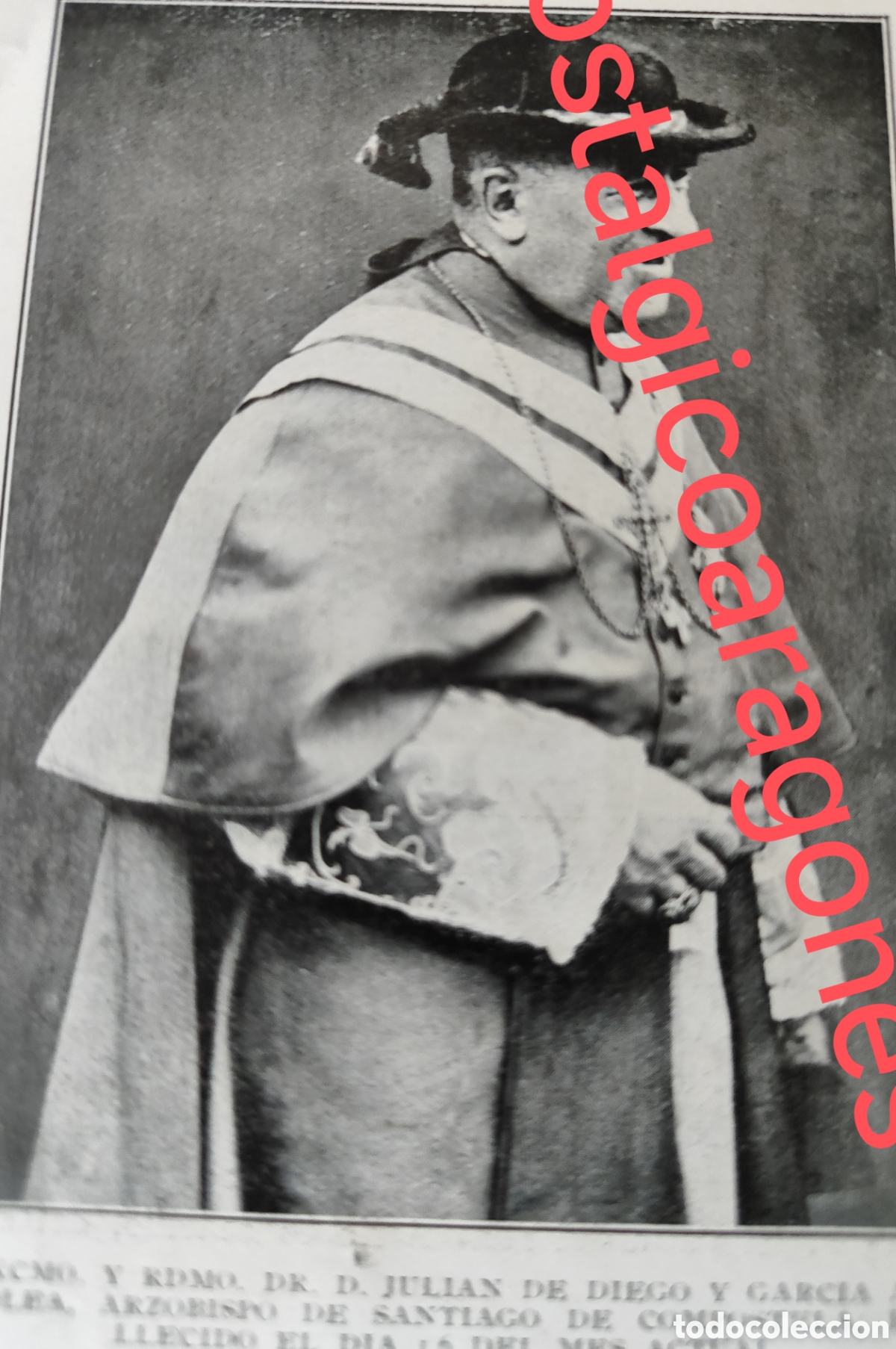 Colecionismo de Revistas e Jornais: Arzobispo J Diego Garc&iacute;a Alcolea Santiago Compostela fallecido foto revista princ siglo XX 192B