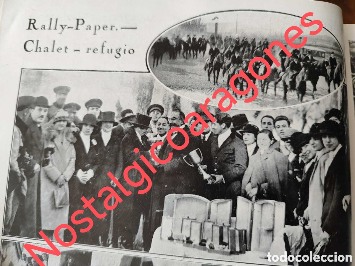 Collectionnisme de Revues et Journaux: Barcelona Mollet fiesta hipica Navacerrada Segovia inaug refugio foto revista princ siglo XX 192B