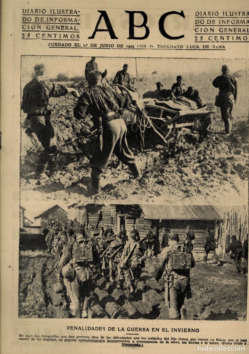 Coleccionismo de Revistas y Peri&oacute;dicos: PERIODICO ABC MADRID-SEVILLA 16 DE DICIEMBRE DE 1942 N&ordm; 12278. A-ABC-0771