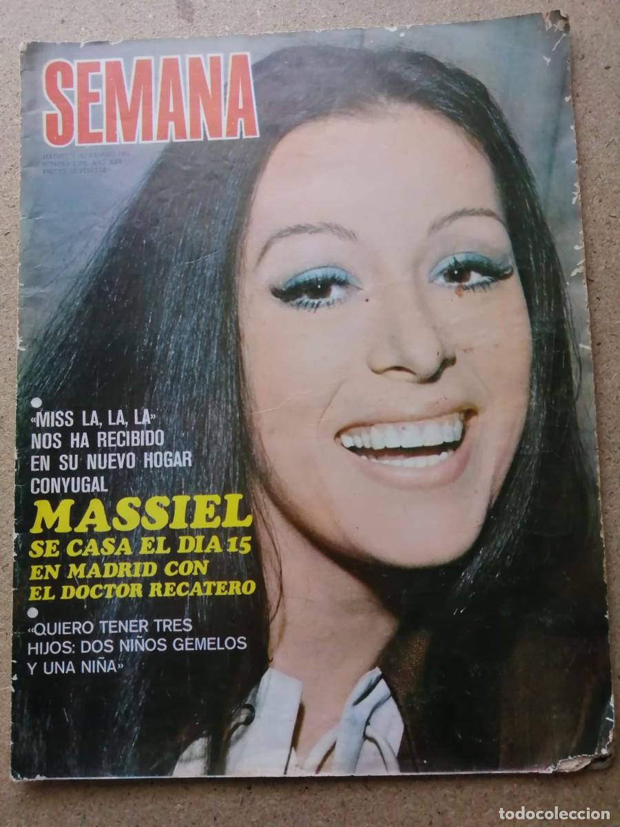 Coleccionismo de Revistas y Peri&oacute;dicos: REVISTA SEMANA (NUMERO 1550) MASSIEL SE CASA