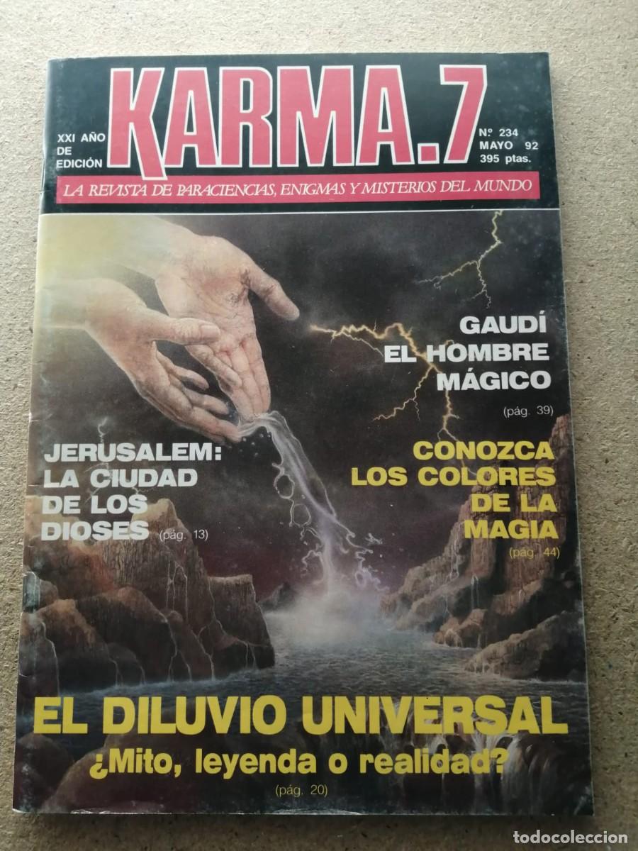 Collectionnisme de Revues et Journaux: KARMA 7 (NUMERO 234) EL DILUVIO UNIVERSAL - GAUDI EL HOMBRE MAGICO - JERUSALEN CIUDAD DE DIOSES