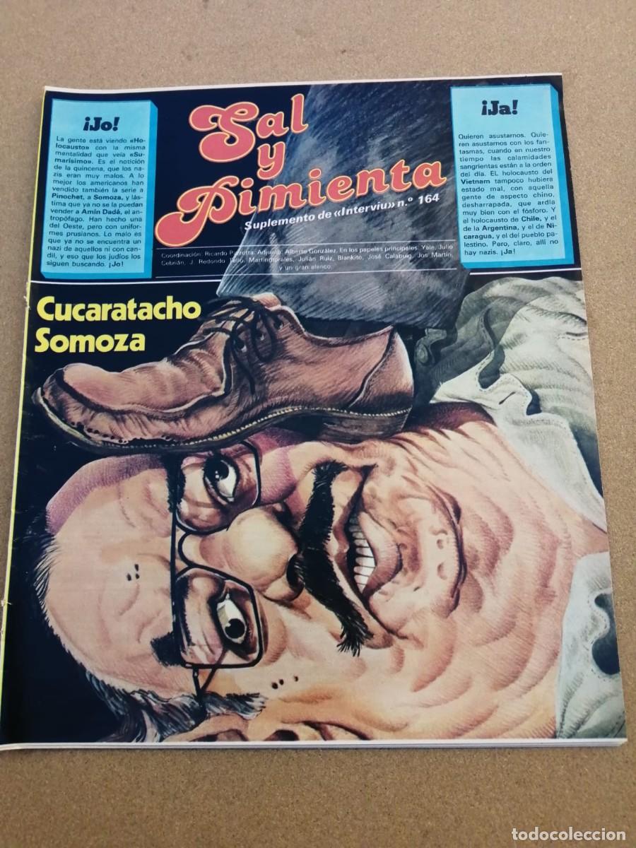 Coleccionismo de Revistas y Peri&oacute;dicos: SAL Y PIMIENTA. SUPLEMENTO DE LA REVISTA INTERVIU (NUMERO 164) CUCARATACHO SOMOZA