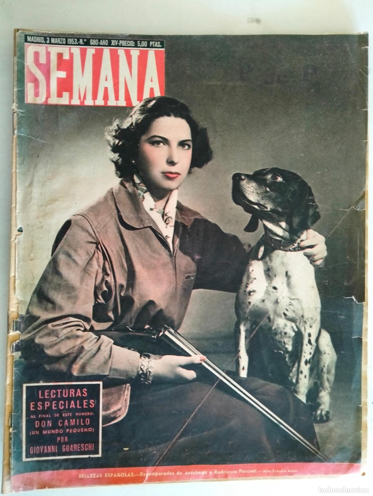 Coleccionismo de Revistas y Peri&oacute;dicos: ANTIGUA REVISTA SEMANA, N&ordm; 680, A&Ntilde;O 1953