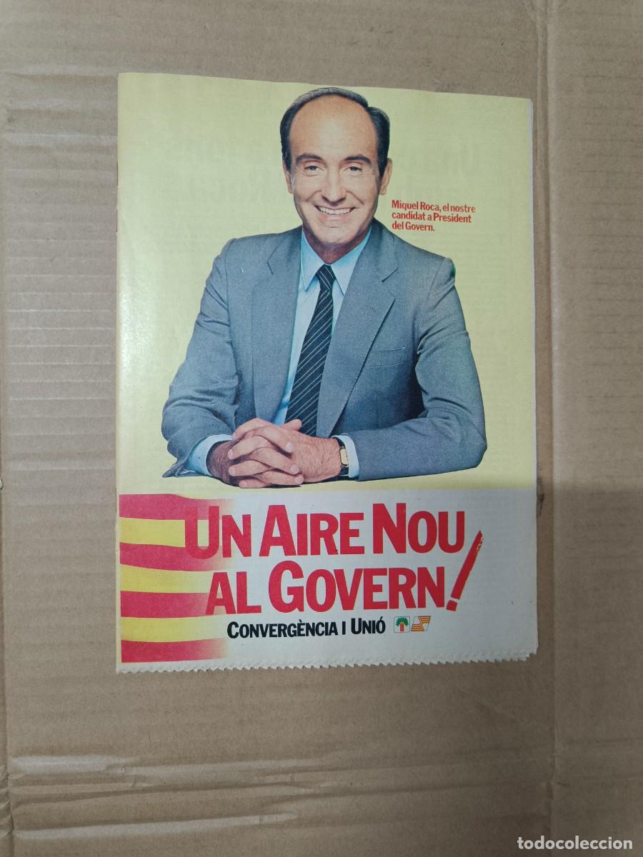 Collezionismo di Riviste e Giornali: ANTIGUA REVISTA POLITICA, PANFLETO, MIQUEL ROCA, CIU ELECCIONES 1986, CON PAPELETAS -P18