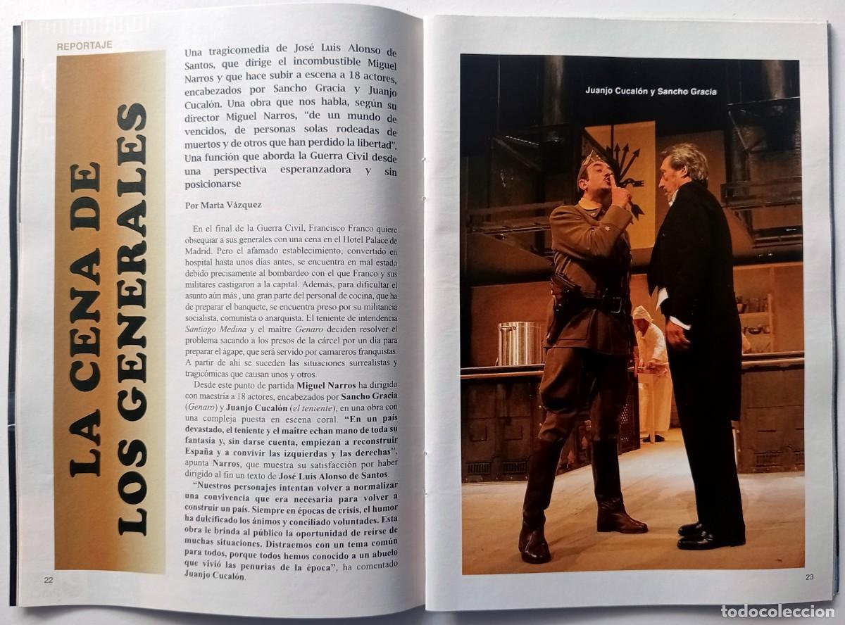 Coleccionismo de Revistas y Peri&oacute;dicos: OBRA DE TEATRO `LA CENA DE LOS GENERALES&acute; REPORTAJE REVISTA