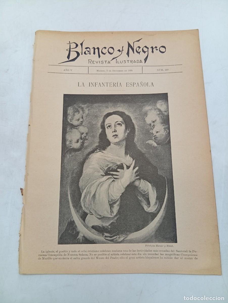 Coleccionismo de Revistas y Peri&oacute;dicos: BLANCO Y NEGRO. N&ordm; 240. A&Ntilde;O 1895. LA INFANTER&Iacute;A ESPA&Ntilde;OLA. LOS CANTANTES, LAS BAILARINAS..... LEER.