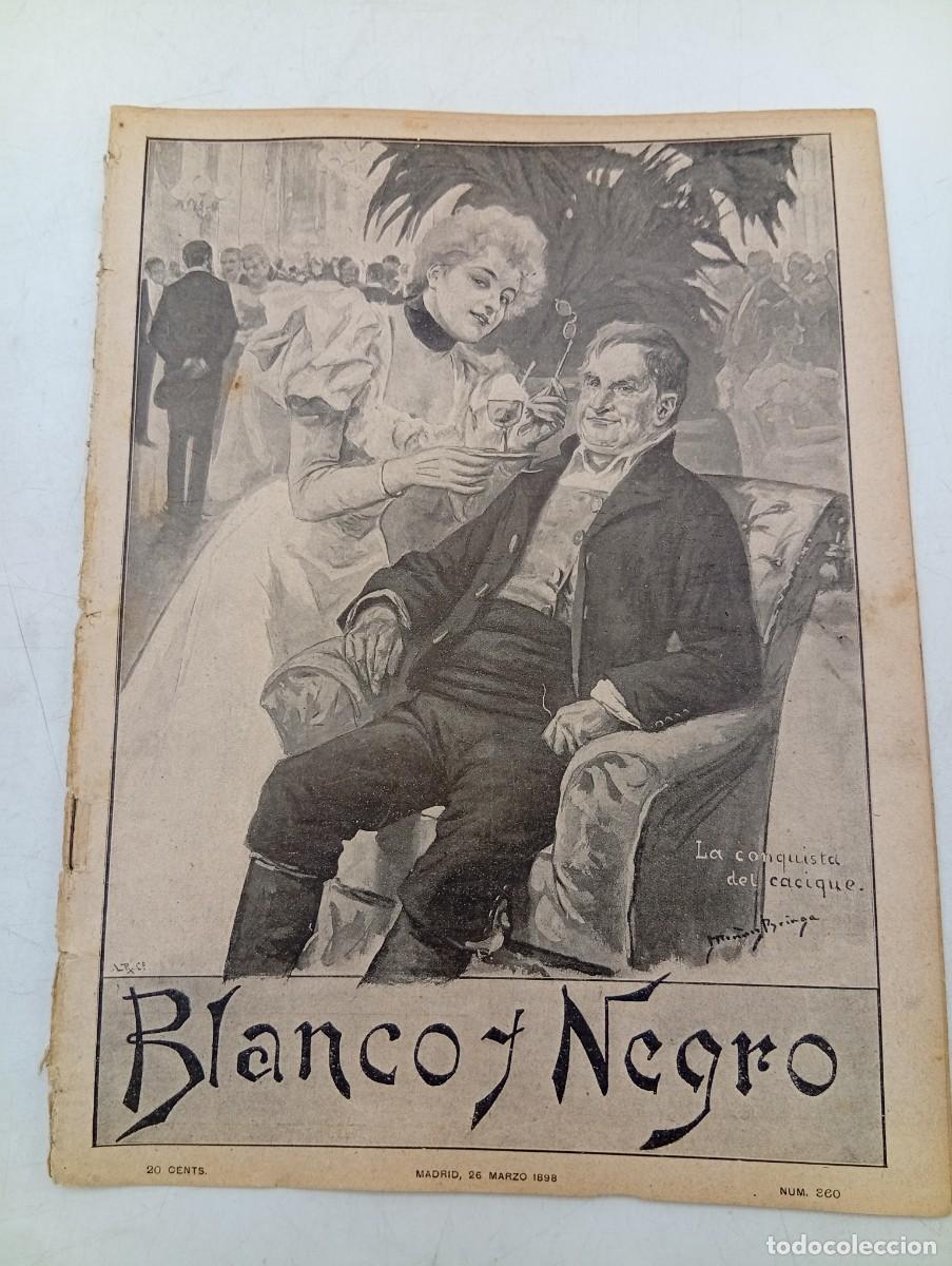 Coleccionismo de Revistas y Peri&oacute;dicos: BLANCO Y NEGRO. N&ordm; 360. A&Ntilde;O 1898. LA PRIMERAS ELECCIONES DEL R&Eacute;GIMEN. DON AGUST&Iacute;N ARG&Uuml;ELLES... LEER.