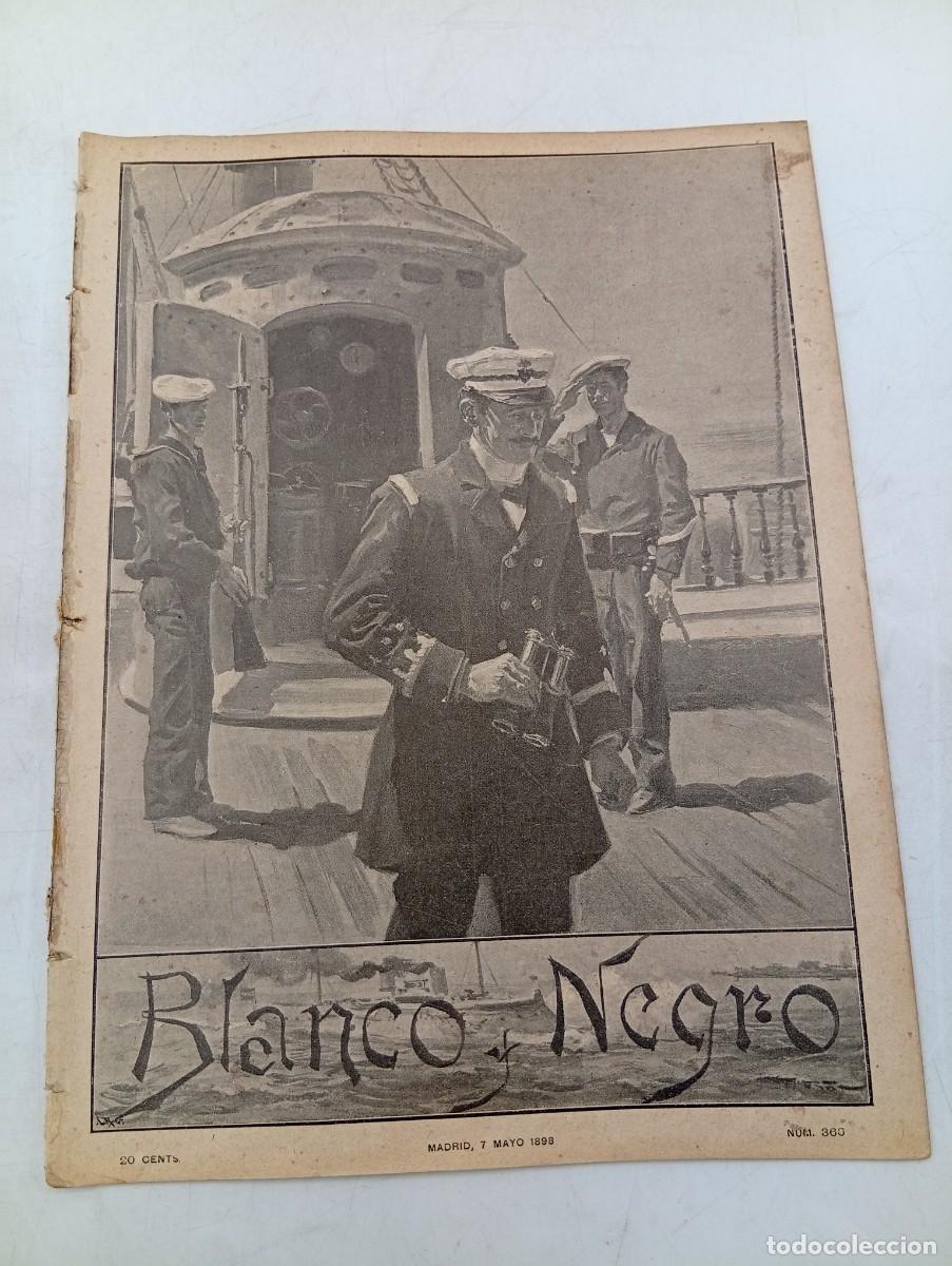 Coleccionismo de Revistas y Peri&oacute;dicos: BLANCO Y NEGRO. N&ordm; 366. A&Ntilde;O 1898. DEFENSA DE LA HABANA. LAS CANARIAS. DON DEMETRIO CADARSO.. LEER.