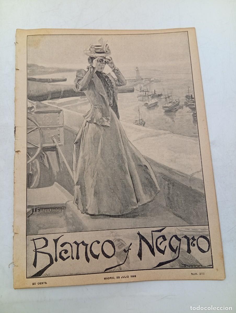 Coleccionismo de Revistas y Peri&oacute;dicos: BLANCO Y NEGRO. N&ordm; 377. A&Ntilde;O 1898. DE VUELTA A ESPA&Ntilde;A. LA PREVIA CENSURA. UN CUADRO DE HISTORIA. LEE