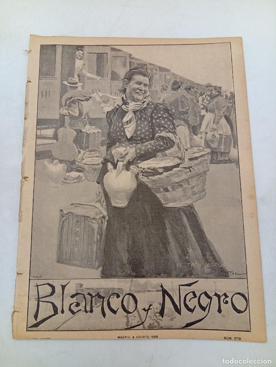 Coleccionismo de Revistas y Peri&oacute;dicos: BLANCO Y NEGRO. N&ordm; 379. A&Ntilde;O 1898. EL CARLISMO. BISMARCK. MECACHIS. CUENTO ANDALUZ. EN WASHING.. LEER