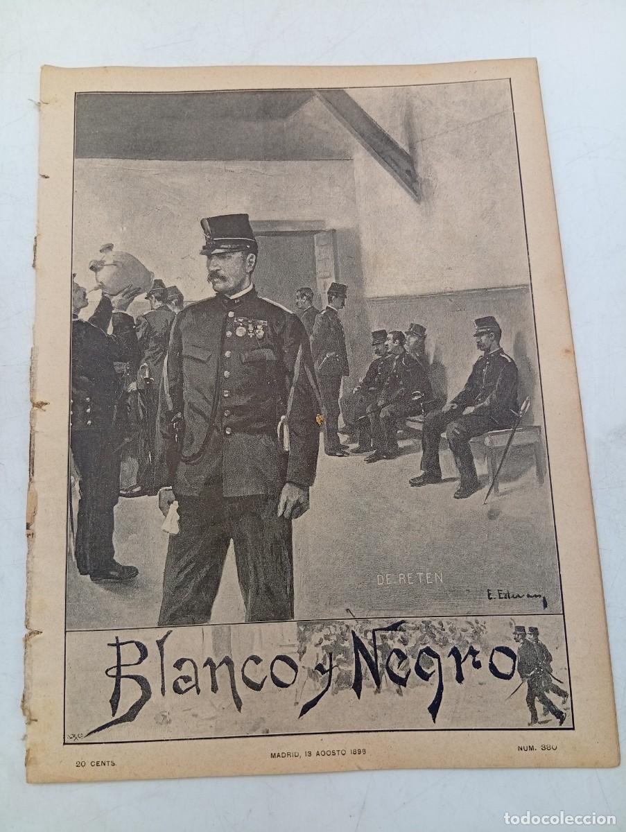 Coleccionismo de Revistas y Peri&oacute;dicos: BLANCO Y NEGRO. N&ordm; 380. 1898. PERSONAJES POLITICOS CONSULTADOS POR EL SR. SAGASTA... LEER.