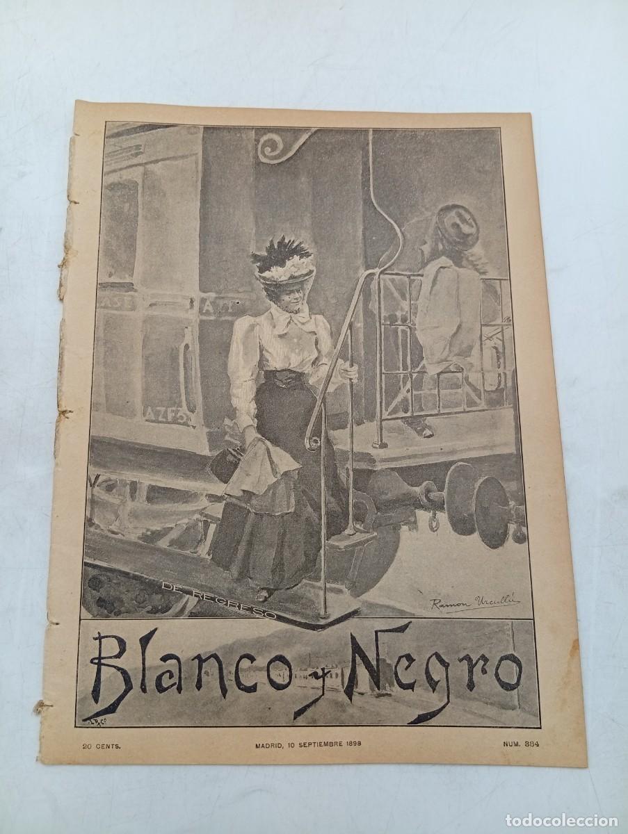 Coleccionismo de Revistas y Peri&oacute;dicos: BLANCO Y NEGRO. N&ordm; 384. A&Ntilde;O 1898. FELIPE II. DESDE LUCERNA. EL DUQUE DE MADRID. VISTA DEL LAZ.. LEER