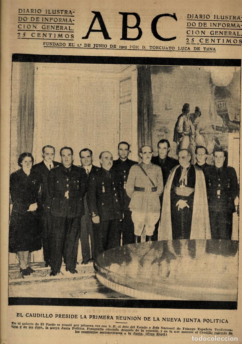Coleccionismo de Revistas y Peri&oacute;dicos: PERIODICO ABC MADRID-SEVILLA 19 DE DICIEMBRE DE 1942 N&ordm; 12281. A-ABC-0774
