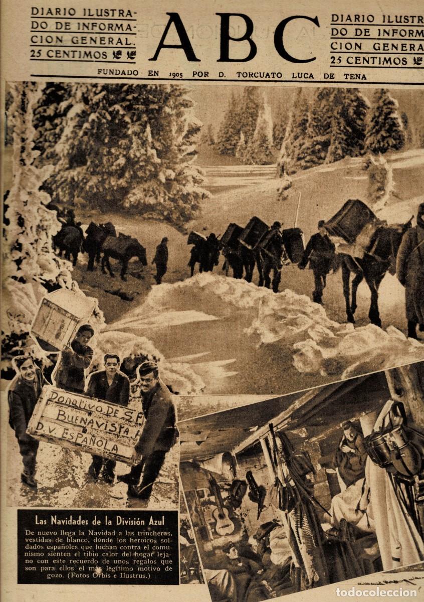 Coleccionismo de Revistas y Peri&oacute;dicos: PERIODICO ABC MADRID-SEVILLA 26 DE DICIEMBRE DE 1942 N&ordm; 12286. A-ABC-0778