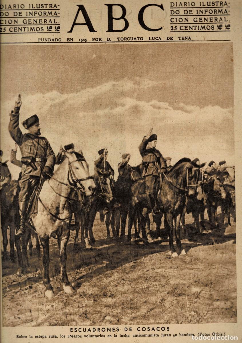 Coleccionismo de Revistas y Peri&oacute;dicos: PERIODICO ABC MADRID-SEVILLA 27 DE DICIEMBRE DE 1942 N&ordm; 12287. A-ABC-0779