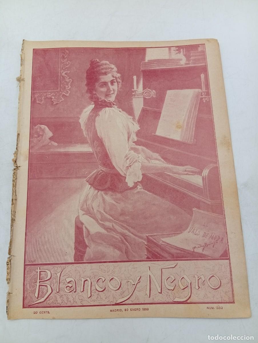 Coleccionismo de Revistas y Peri&oacute;dicos: BLANCO Y NEGRO. N&ordm; 352. A&Ntilde;O 1898. ZOLA IMPOPULAR. LA LEF&Egrave;VRE COMEDIA DE EUSEBIO BLASCO.... LEER.