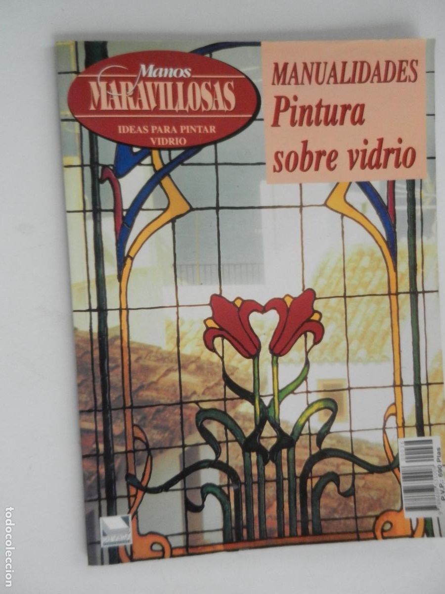 Coleccionismo de Revistas y Peri&oacute;dicos: MANOS MARAVILLOSAS REVISTA N&ordm; 36 - MANUALIDADES PINTURA SOBRE VIDRIO
