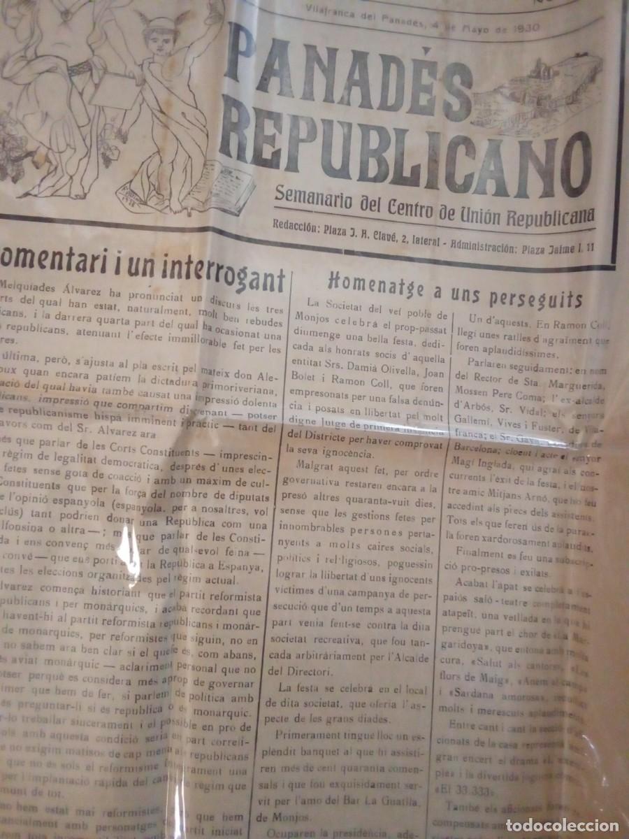 Sammeln von Zeitschriften und Zeitungen: Panad&eacute;s Republicano.