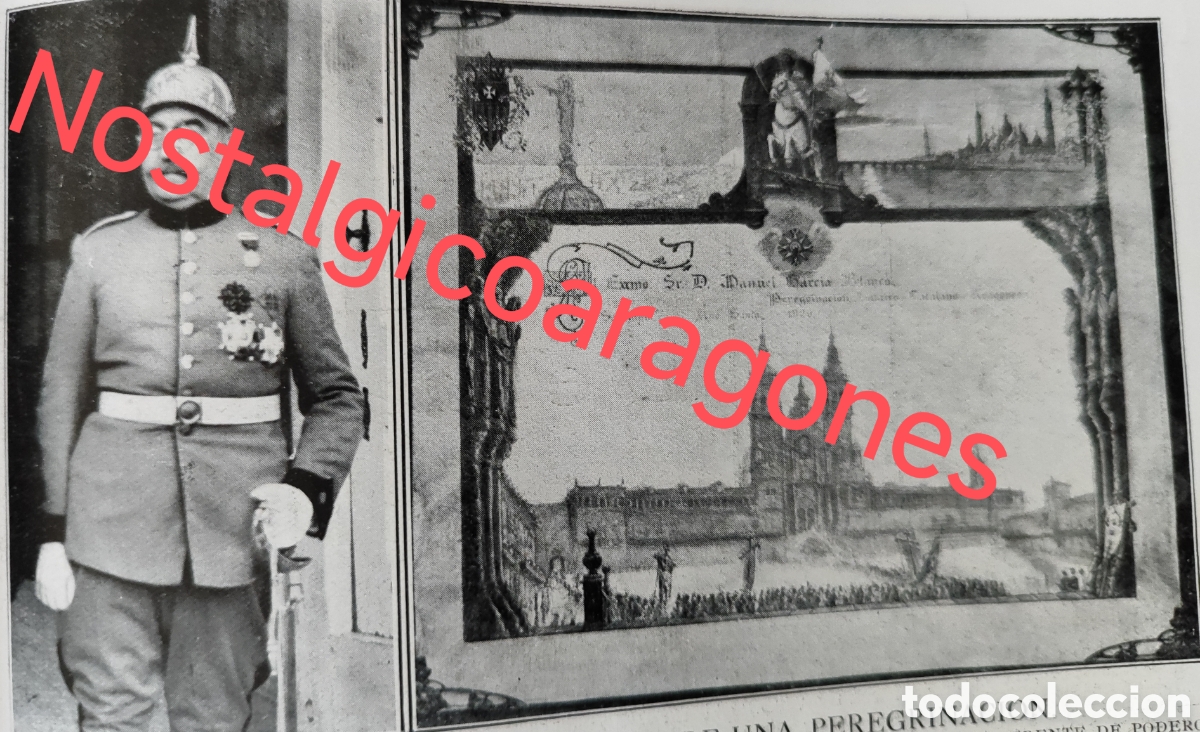 Collectionnisme de Revues et Journaux: Marques Foronda medalla Oro, pergamino Rafael Segura foto revista princ siglo XX 192B