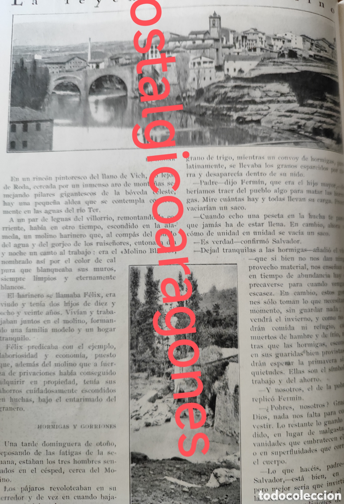 Coleccionismo de Revistas y Peri&oacute;dicos: La leyenda del Molino, Llano de Vich foto revista princ siglo XX 192B