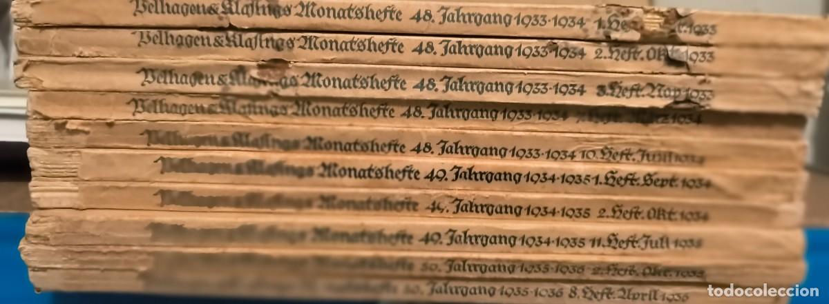 Coleccionismo de Revistas y Peri&oacute;dicos: Revista mensual Velhagen & Klafings monastshefte. (10 n&uacute;meros)