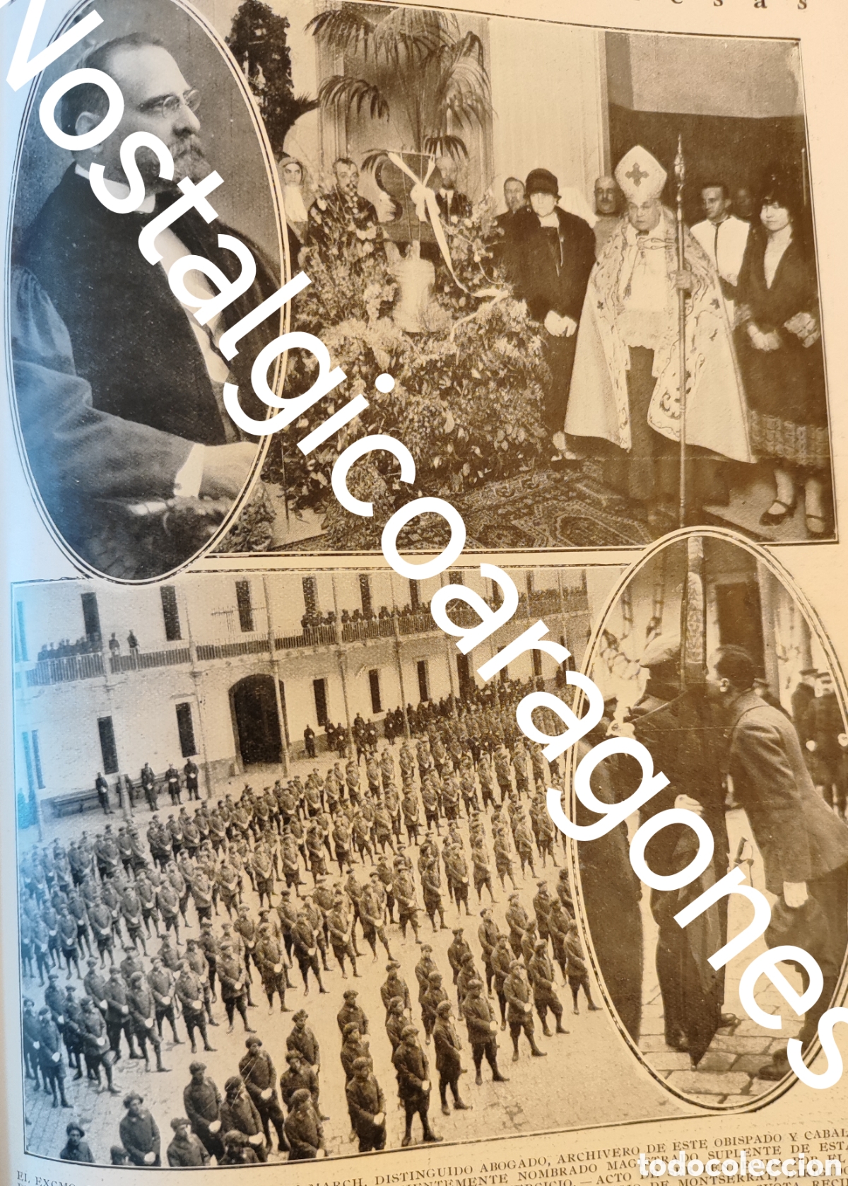 Coleccionismo de Revistas y Peri&oacute;dicos: Barcelona D Jose Peray March , campana, Jura bandera foto revista princ siglo XX 192B