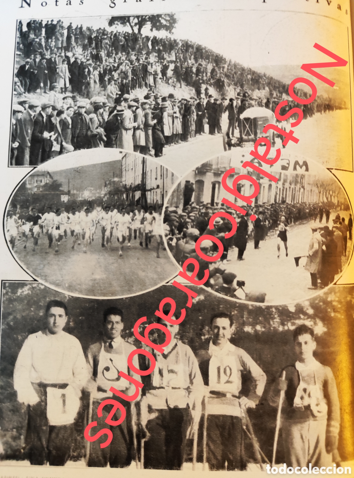 Coleccionismo de Revistas y Peri&oacute;dicos: Madrid, Sabadell, carreras coche,sky Pe&ntilde;alara foto revista princ siglo XX 192B