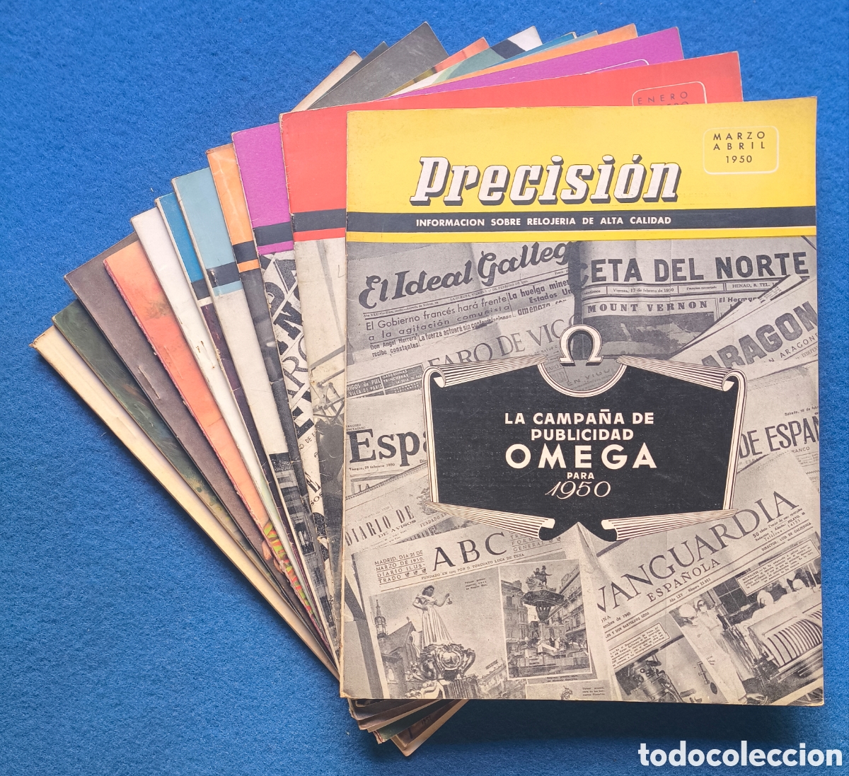 Collectionnisme de Revues et Journaux: RELOJ OMEGA REVISTA LOTE 11 A&Ntilde;O 1950 - 1955