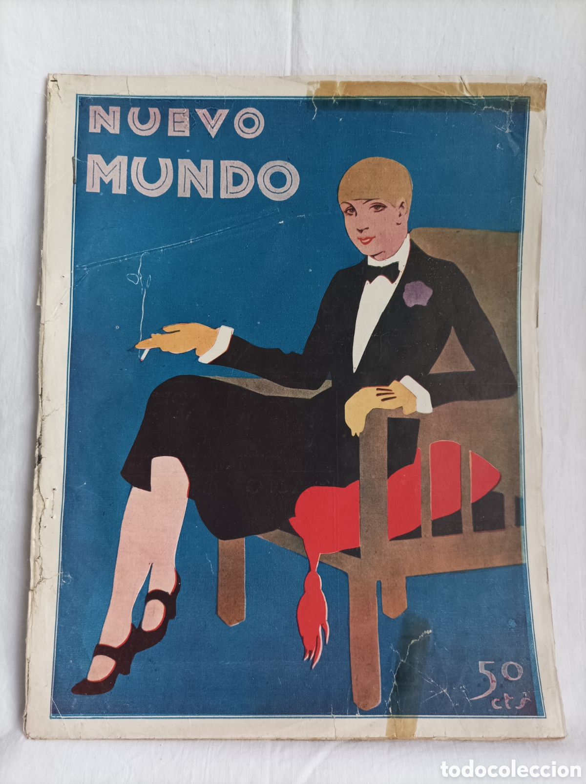 Coleccionismo de Revistas y Peri&oacute;dicos: NUEVO MUNDO. 29 febrero 1930. 1884. Quintero. Queiroz. Lucha. Estudiantes. Madrid. Aeroplano. Tuna.