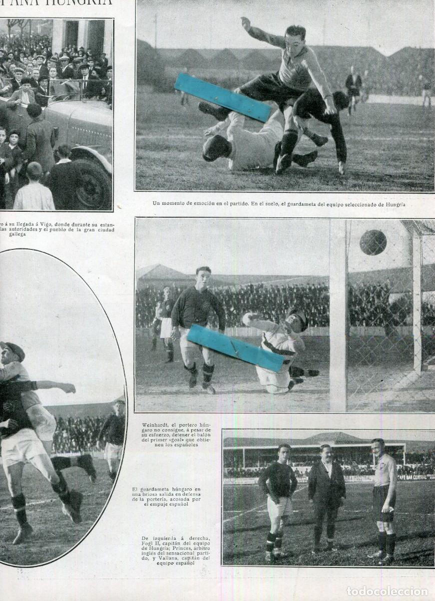 Coleccionismo de Revistas y Peri&oacute;dicos: REVISTA A&Ntilde;O 1926 FUTBOL ESPA&Ntilde;A HUNGRIA LA ROJA EN VIGO VALLANA ZAMORA PASARIN PIERA MATIAS GOIBURU