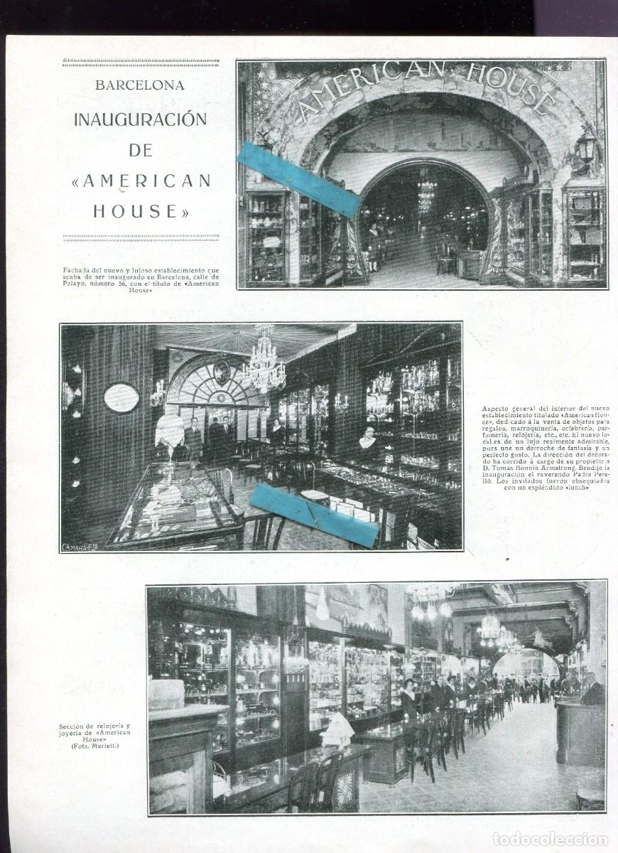 Coleccionismo de Revistas y Peri&oacute;dicos: REVISTA A&Ntilde;O 1926 INAUGURACION DE AMERICAN HOUSE EN BARCELONA FOTOGRAFO ALFONSO GENERAL MOTORS MADRID