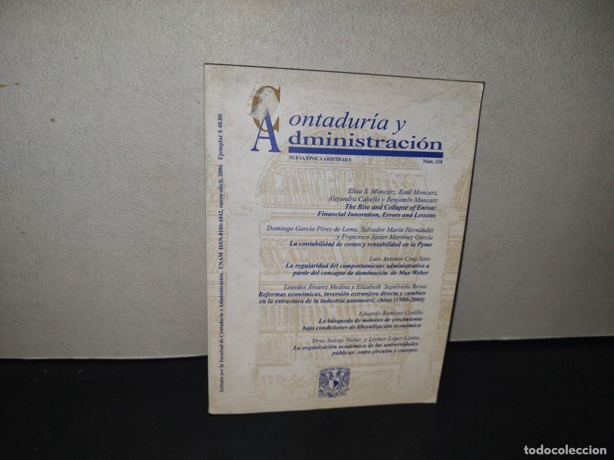 Collectionnisme de Revues et Journaux: 211- CONTADUR&Iacute;A Y ADMINISTRACI&Oacute;N. NUEVA &Eacute;POCA ARBITRADA - N&Uacute;M. 215 - ENERO-ABRIL 2006