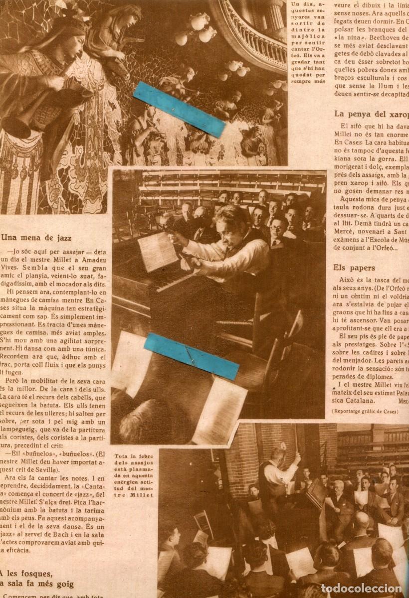 Collection Magazines and Newspapers: REVISTA ANY 1930 ORFEO CATALA MILLET S'AIXECA LA PROHIBICIO DE LA BANDERA CATALANA REPRESSI&Oacute;