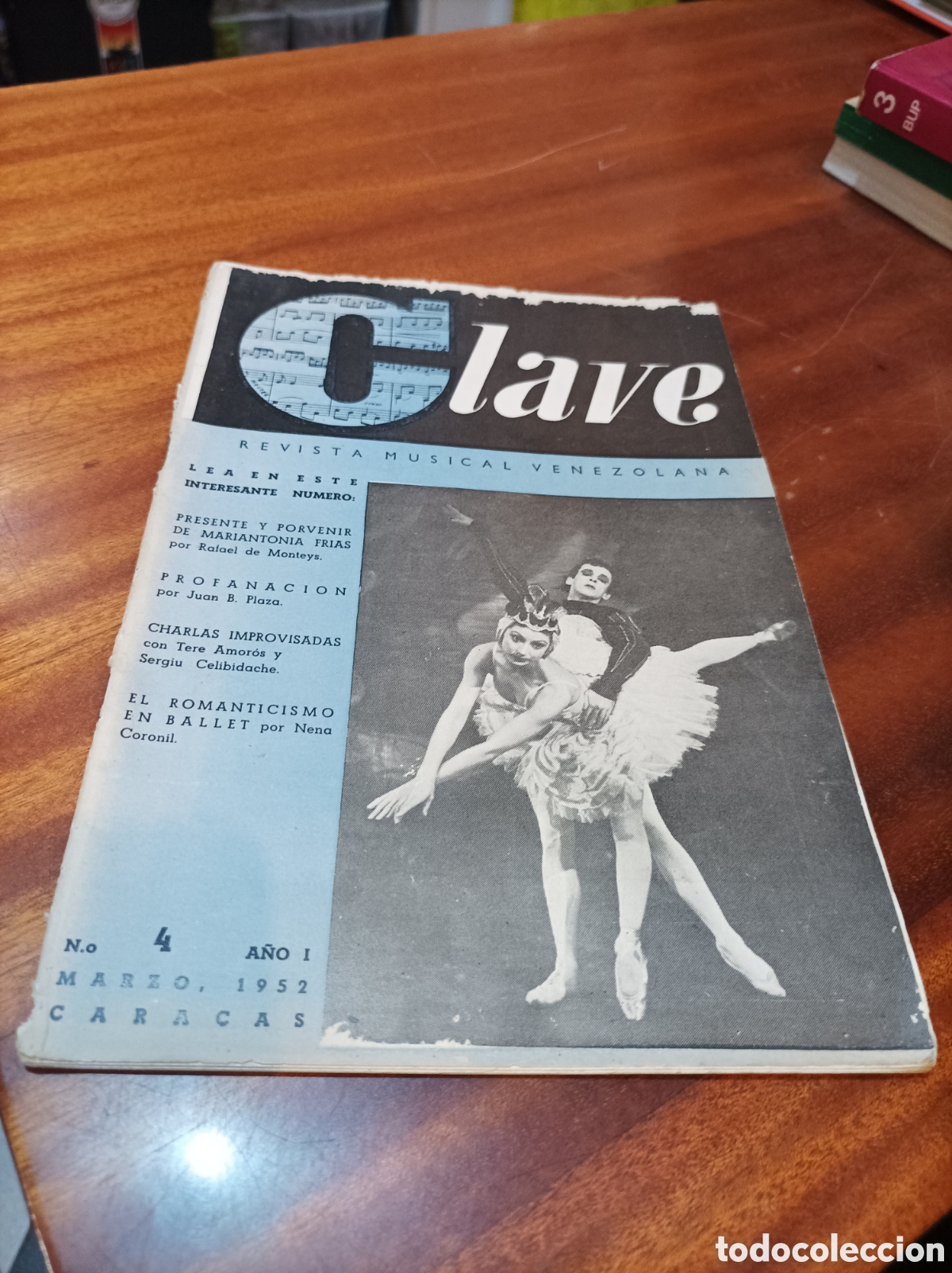 Collection Magazines and Newspapers: CLAVE REVISTA MUSICAL VENEZOLANA.N4 MARZO 1952