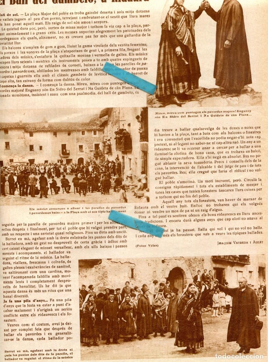 Coleccionismo de Revistas y Peri&oacute;dicos: REVISTA 1930 ESCENOGRAF MAURICI VILUMARA CARLES CAPDEVILA TEATRE NOVETATS BALL DEL GAMBETO RIDAURA