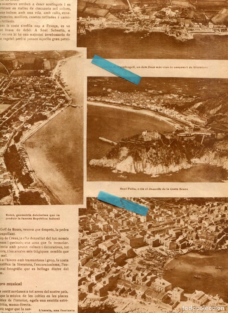 Collectionnisme de Revues et Journaux: REVISTA 1930 FOTO AEREA DE PORT DE LA SELVA PALAMOS CADAQUES CALELLA DE PALAFRUGELL ROSES L'ESCALA