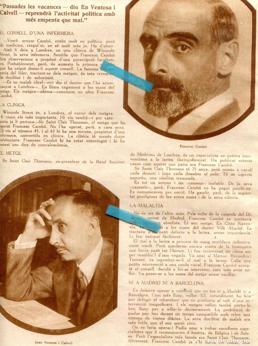 Collection Magazines and Newspapers: REVISTA IMATGES ANY 1930 FRANCESC CAMBO JOAN VENTOSA CALVELL JOAQUIM MIR A VILANOVA I LA GELTRU